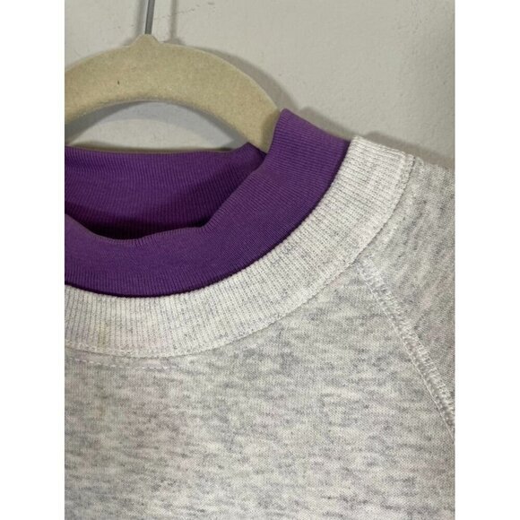 Lee Sweatshirt Women L Vtg Gray Crew Pullover Deer Graphic Woodland Winter Retro - Picture 5 of 12